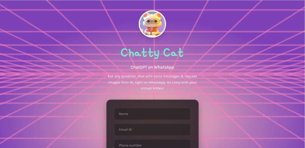 אתר Chatty Cat