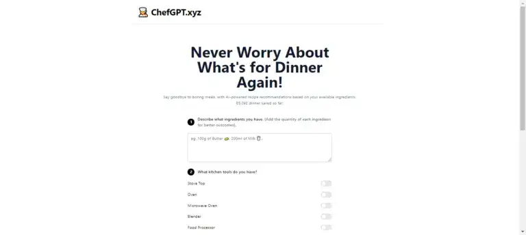 אתר ChefGPT