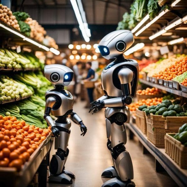 2 רובוטים בחנות הירקות